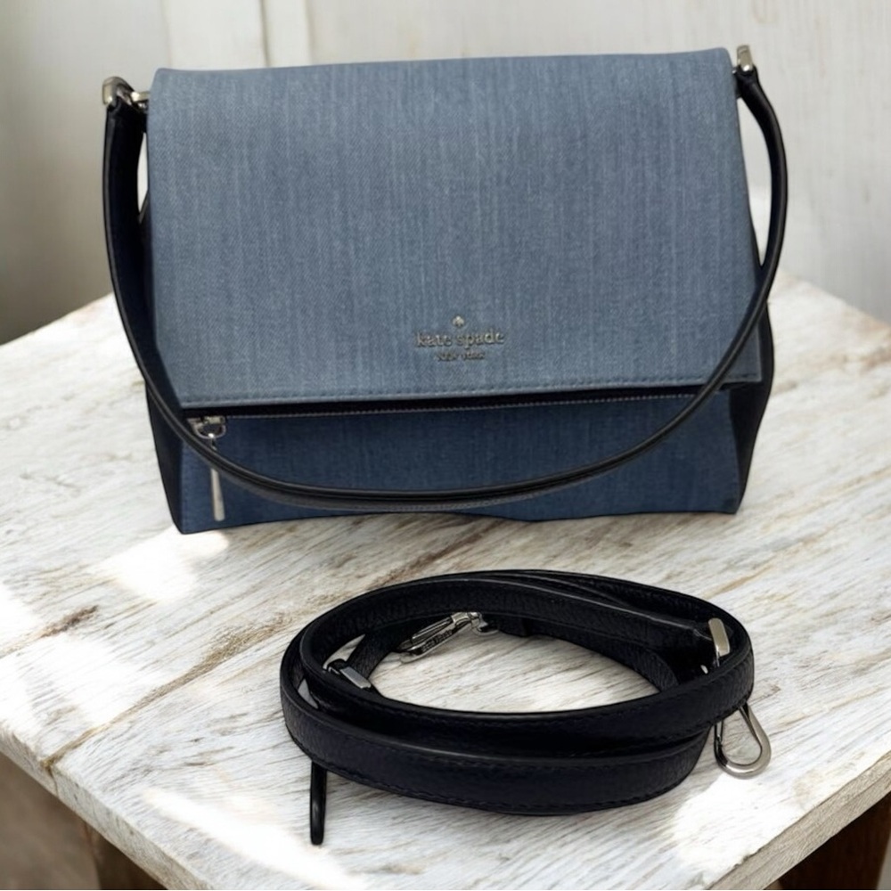 Kate Spade Blue and Black Crossbody Bag
